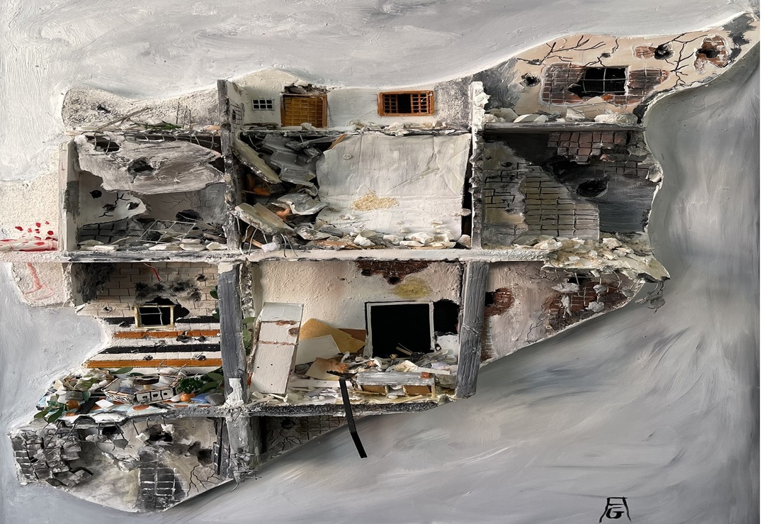 فنان سوري مهاجر في ألمانيا يشتكي استغلال الزلزال لسرقة لوحاته وتحريف فكرتها