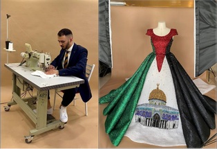 حلمي بوجيرمي.. مصمم أزياء فلسطيني يحمل بلده حتى في تصاميمه