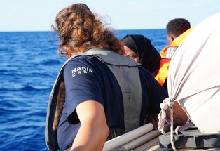 Hundreds of Migrants Rescued at Sea and Brought to Lampedusa